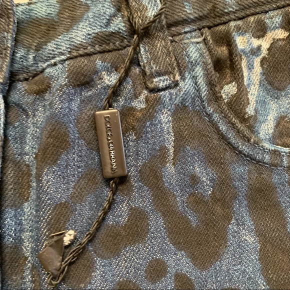 NWOT! Dolce & Gabbana Leopard Print Slim Jeans - Picture 7 of 14